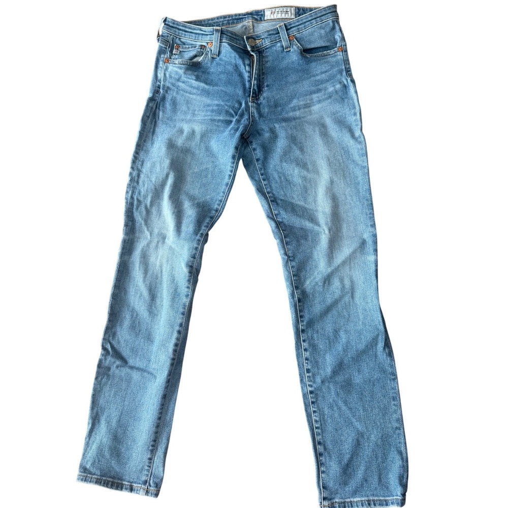 AG Adriano Goldschmied Prima Ankle Slim Cigarette Jeans Light Blue 28R BW20765